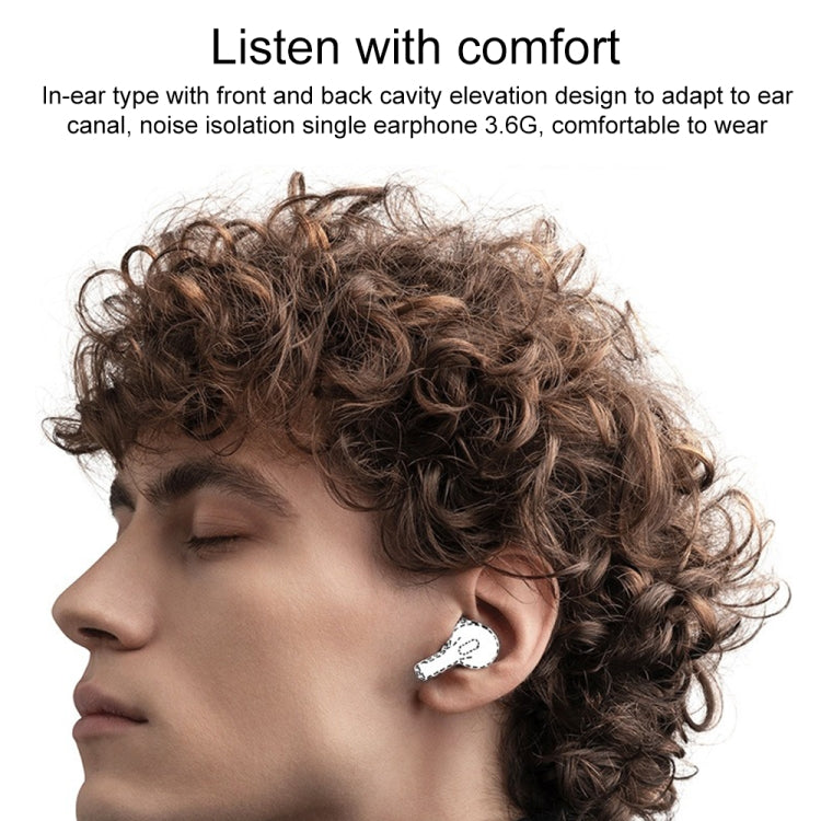 A9 Pro Smart Colorful Touch Screen ANC + ENC Noise Reduction Wireless Bluetooth Earphone - White