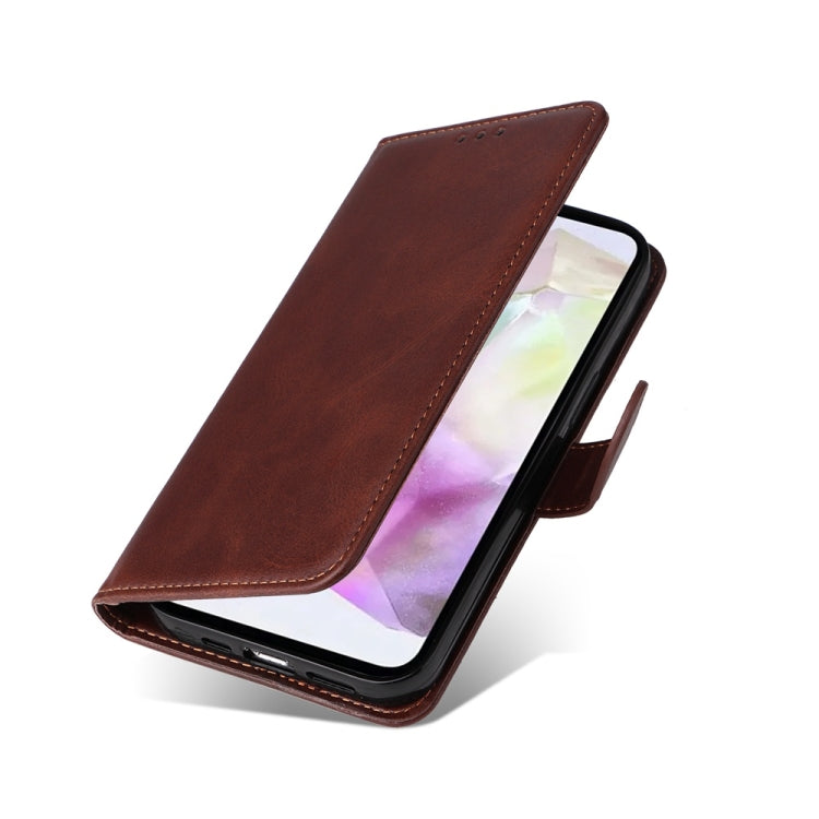 For Samsung Galaxy M35 Classic Calf Texture Flip Leather Phone Case