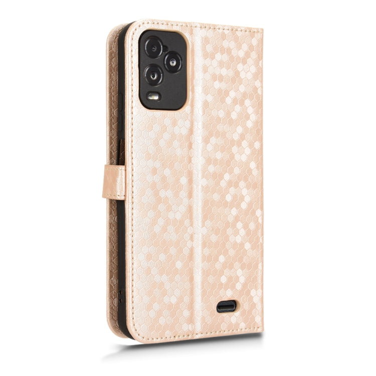 For BLU View 5 Pro Honeycomb Dot Texture Leather Phone Case