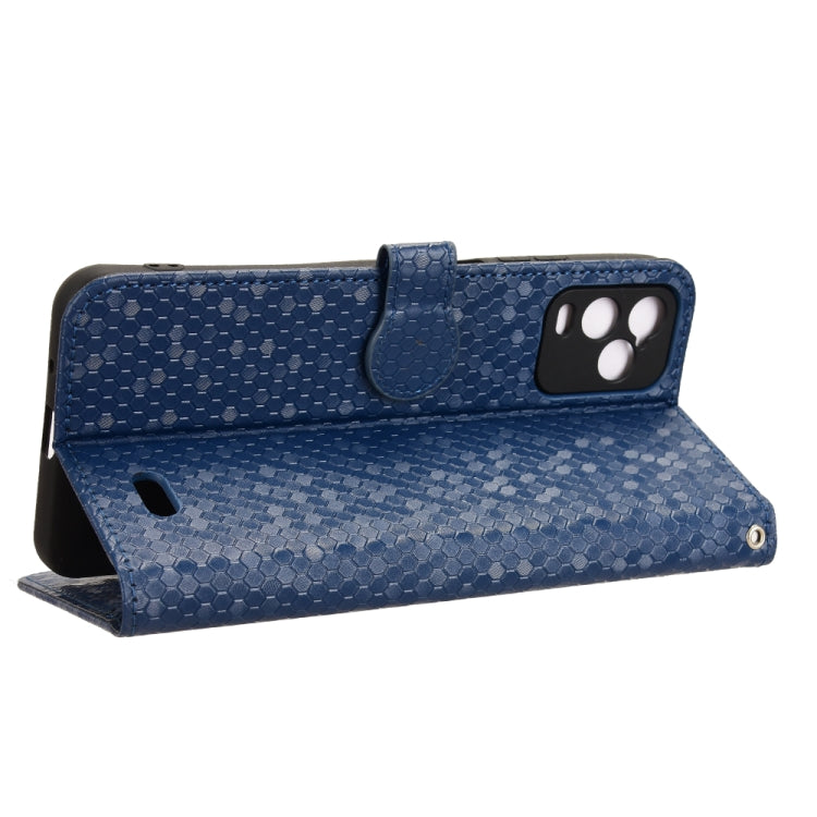 For BLU View 5 Pro Honeycomb Dot Texture Leather Phone Case