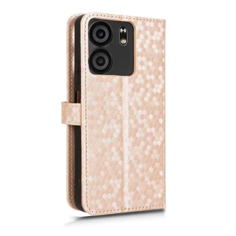 For BLU View 5 Honeycomb Dot Texture Leather Phone Case