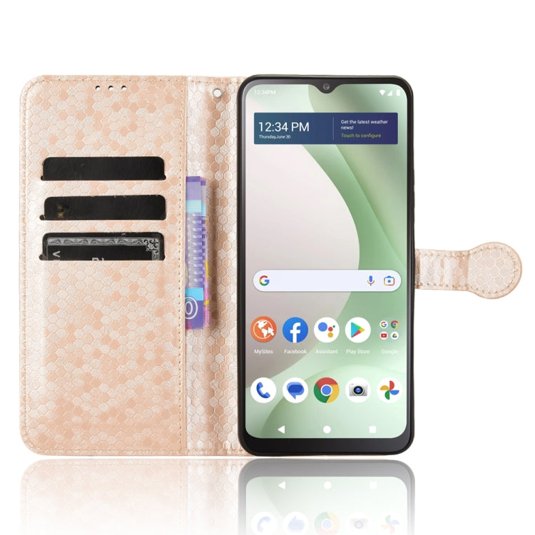 For BLU View 5 Honeycomb Dot Texture Leather Phone Case