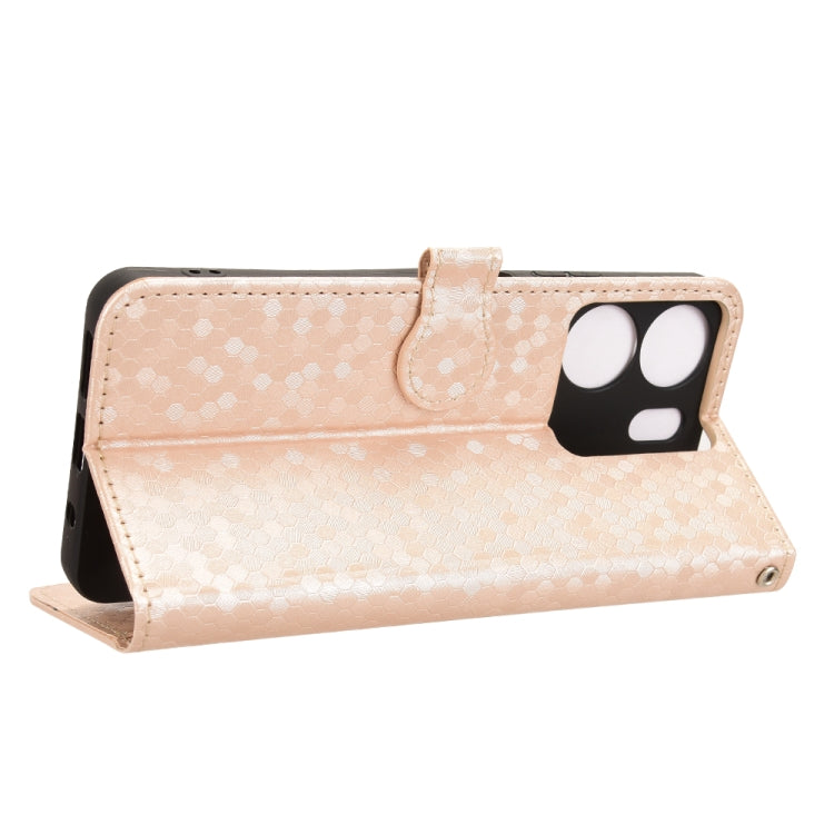 For BLU View 5 Honeycomb Dot Texture Leather Phone Case