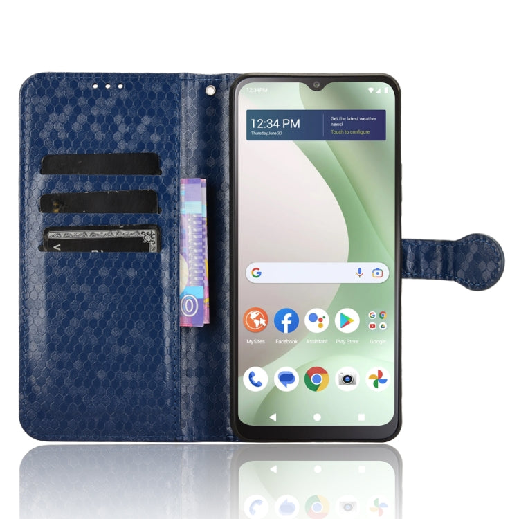 For BLU View 5 Honeycomb Dot Texture Leather Phone Case