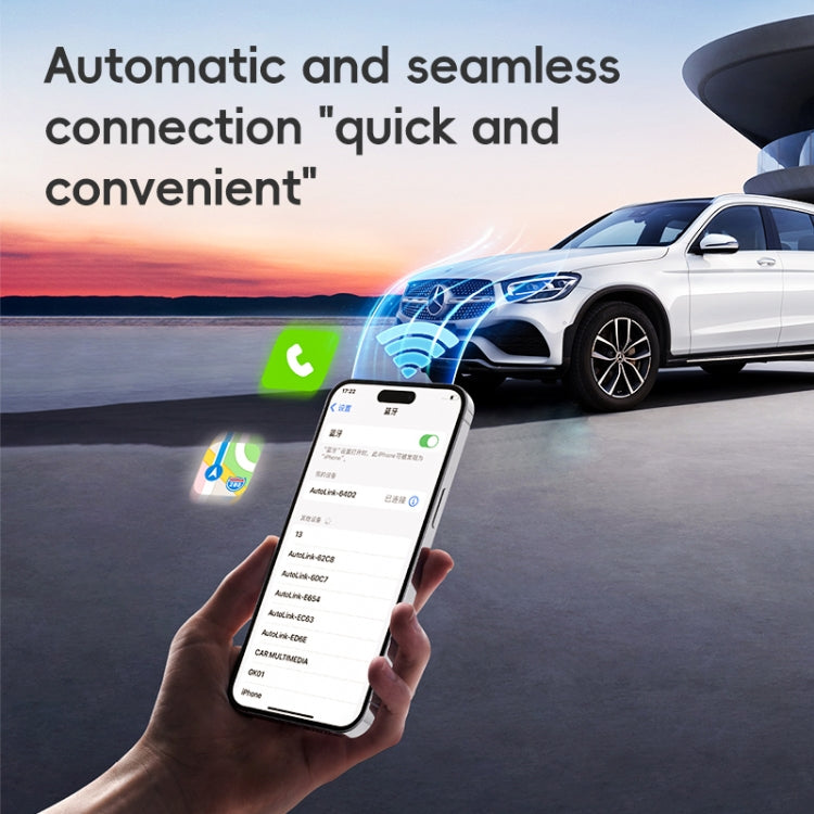 For Android Car Carplay Box Wired to Wireless Auto Conversion Adapter