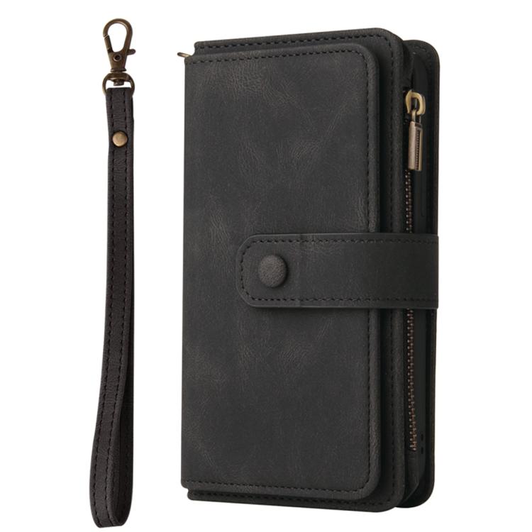 For Galaxy S26 5G Skin Feel Multi Card Slots Zipper Wallet Leather Phone Case
