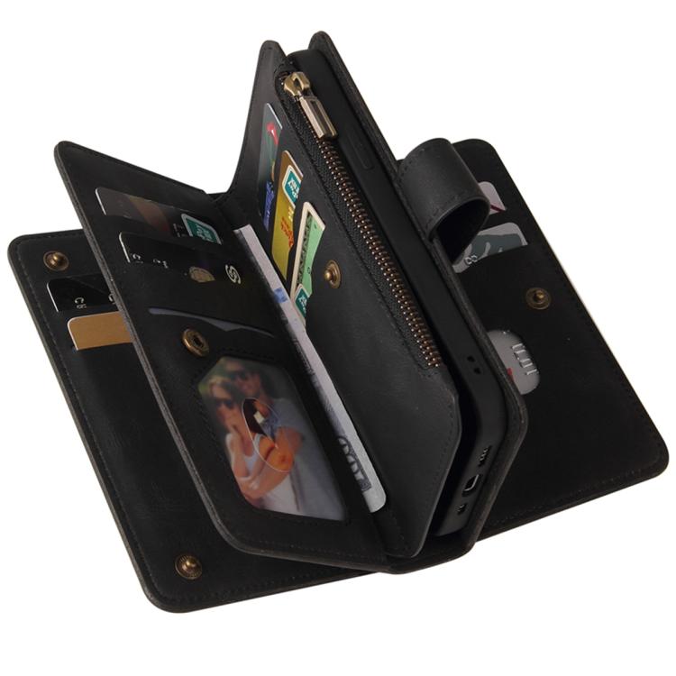For Galaxy S26 5G Skin Feel Multi Card Slots Zipper Wallet Leather Phone Case