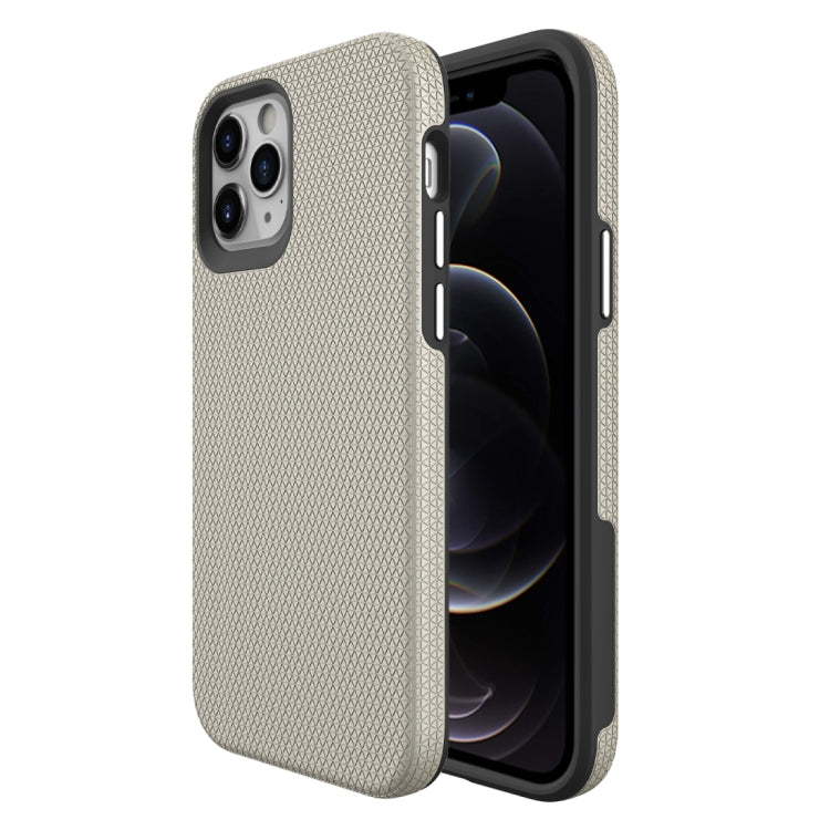 For iPhone 12 / 12 Pro Triangle Armor Texture TPU + PC Case