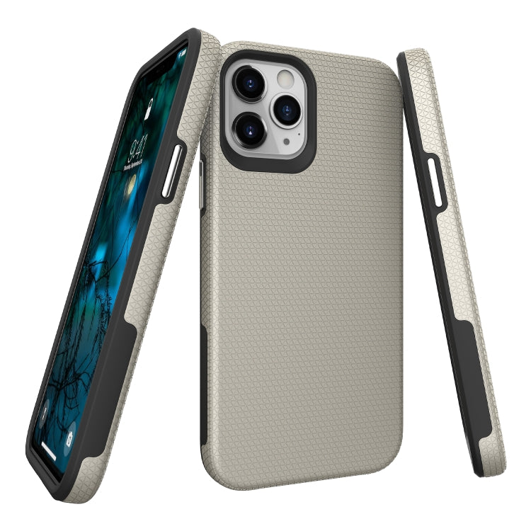 For iPhone 12 / 12 Pro Triangle Armor Texture TPU + PC Case