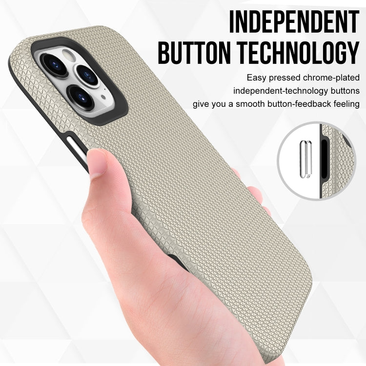 For iPhone 12 / 12 Pro Triangle Armor Texture TPU + PC Case