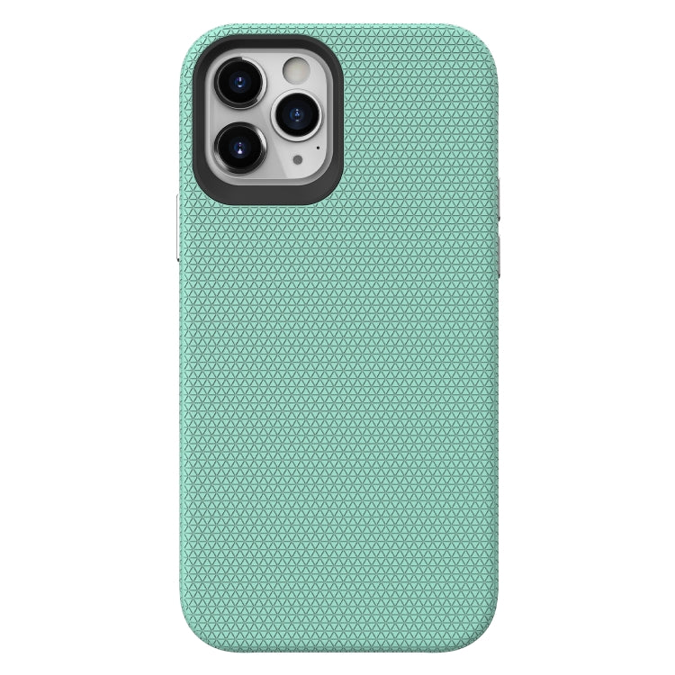 For iPhone 12 / 12 Pro Triangle Armor Texture TPU + PC Case