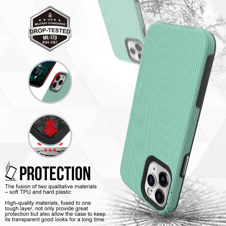 For iPhone 12 / 12 Pro Triangle Armor Texture TPU + PC Case