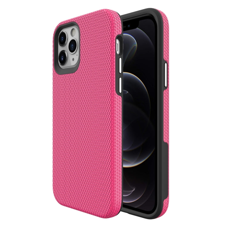 For iPhone 12 / 12 Pro Triangle Armor Texture TPU + PC Case