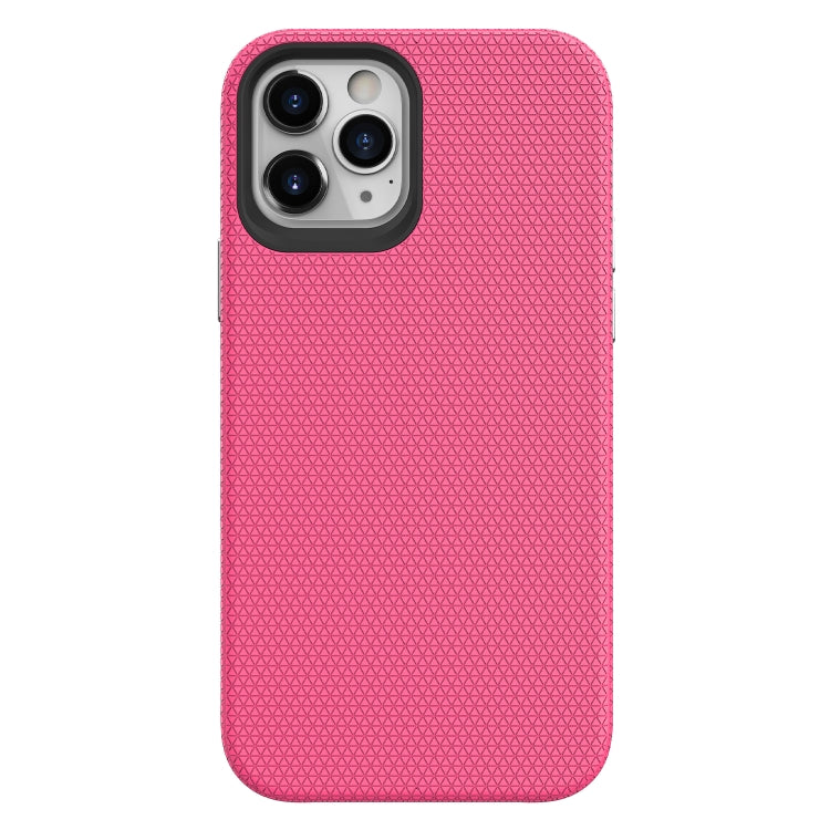 For iPhone 12 / 12 Pro Triangle Armor Texture TPU + PC Case