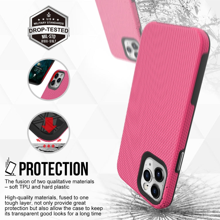 For iPhone 12 / 12 Pro Triangle Armor Texture TPU + PC Case