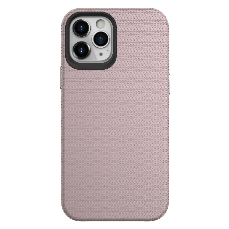 For iPhone 12 / 12 Pro Triangle Armor Texture TPU + PC Case