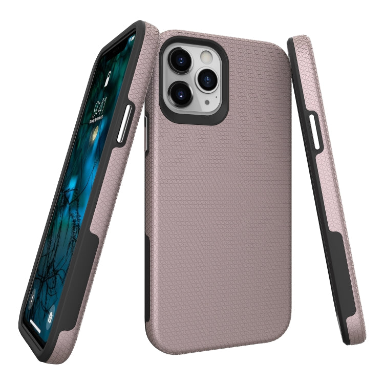 For iPhone 12 / 12 Pro Triangle Armor Texture TPU + PC Case