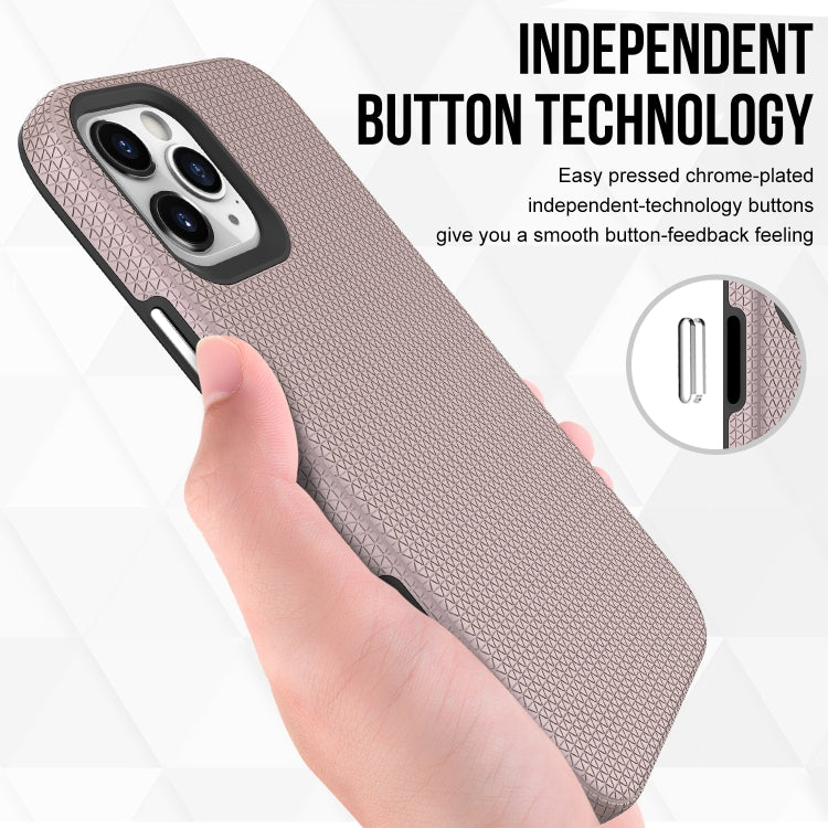 For iPhone 12 / 12 Pro Triangle Armor Texture TPU + PC Case