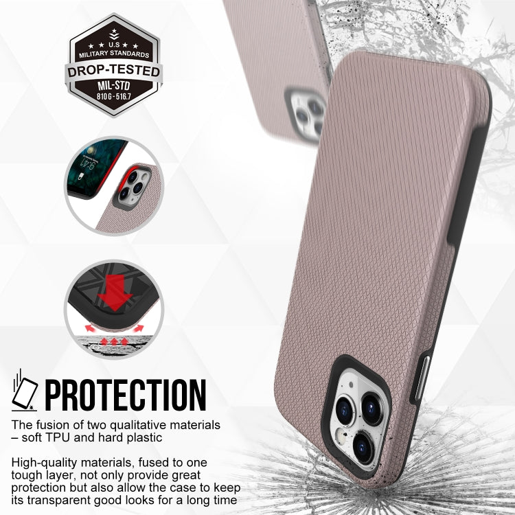 For iPhone 12 / 12 Pro Triangle Armor Texture TPU + PC Case
