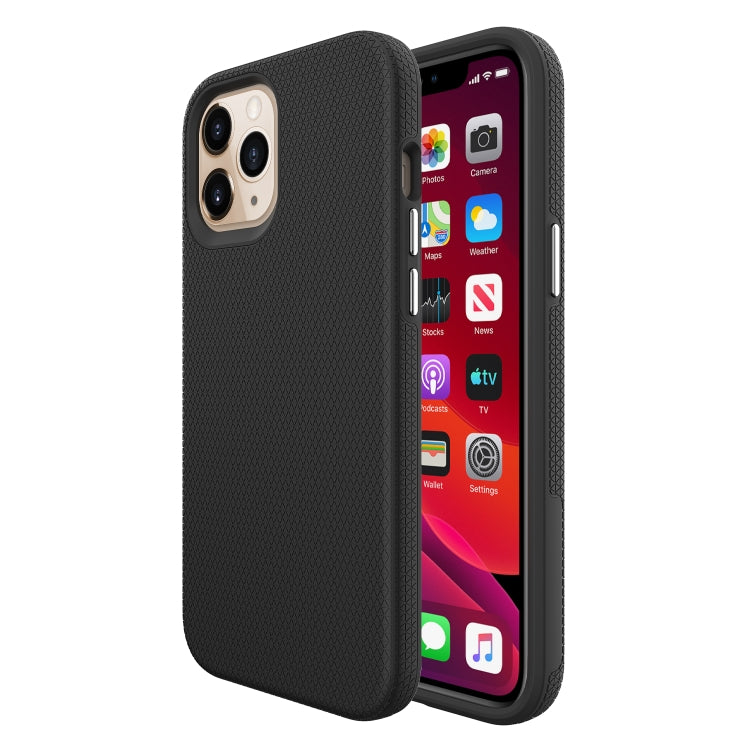For iPhone 12 Pro Max Triangle Armor Texture TPU + PC Case