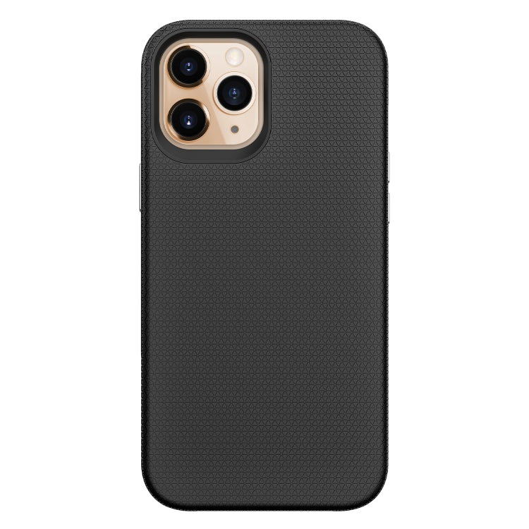 For iPhone 12 Pro Max Triangle Armor Texture TPU + PC Case