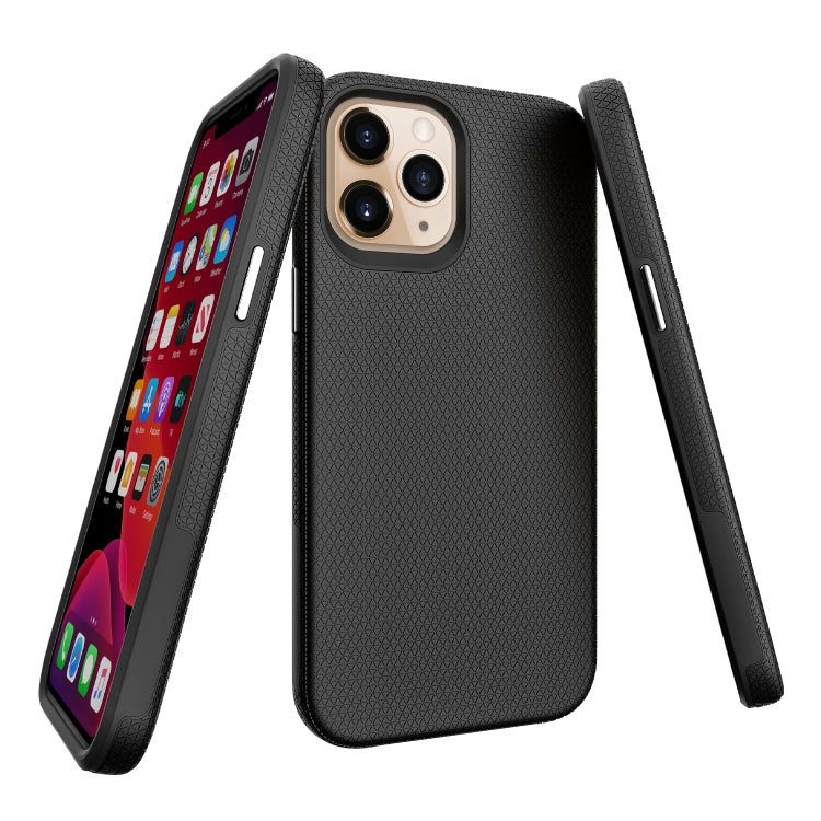 For iPhone 12 Pro Max Triangle Armor Texture TPU + PC Case
