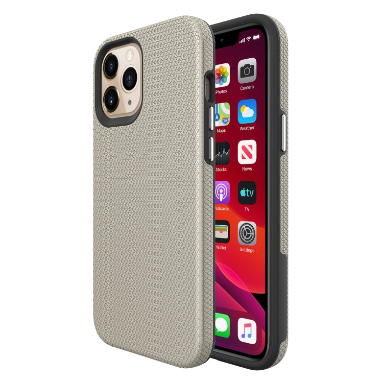 For iPhone 12 Pro Max Triangle Armor Texture TPU + PC Case