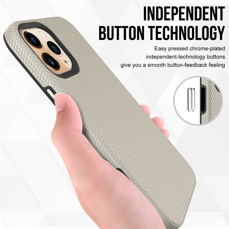 For iPhone 12 Pro Max Triangle Armor Texture TPU + PC Case