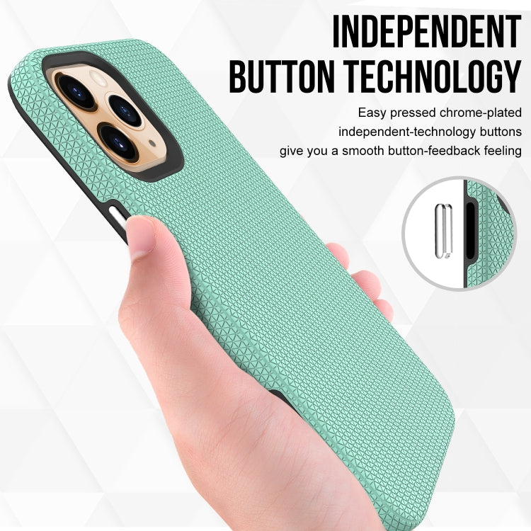 For iPhone 12 Pro Max Triangle Armor Texture TPU + PC Case