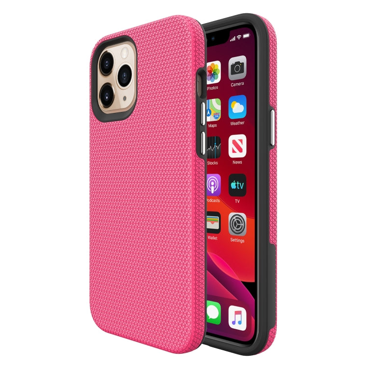 For iPhone 12 Pro Max Triangle Armor Texture TPU + PC Case