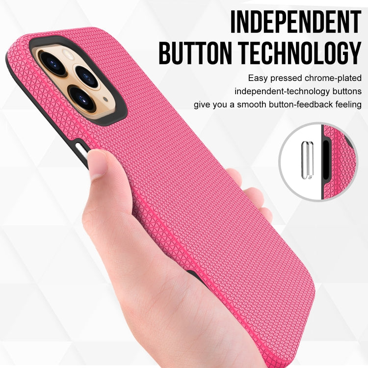 For iPhone 12 Pro Max Triangle Armor Texture TPU + PC Case
