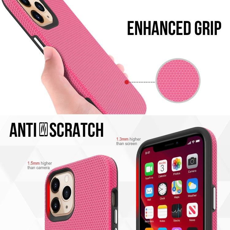 For iPhone 12 Pro Max Triangle Armor Texture TPU + PC Case