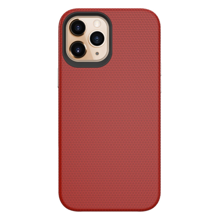 For iPhone 12 Pro Max Triangle Armor Texture TPU + PC Case