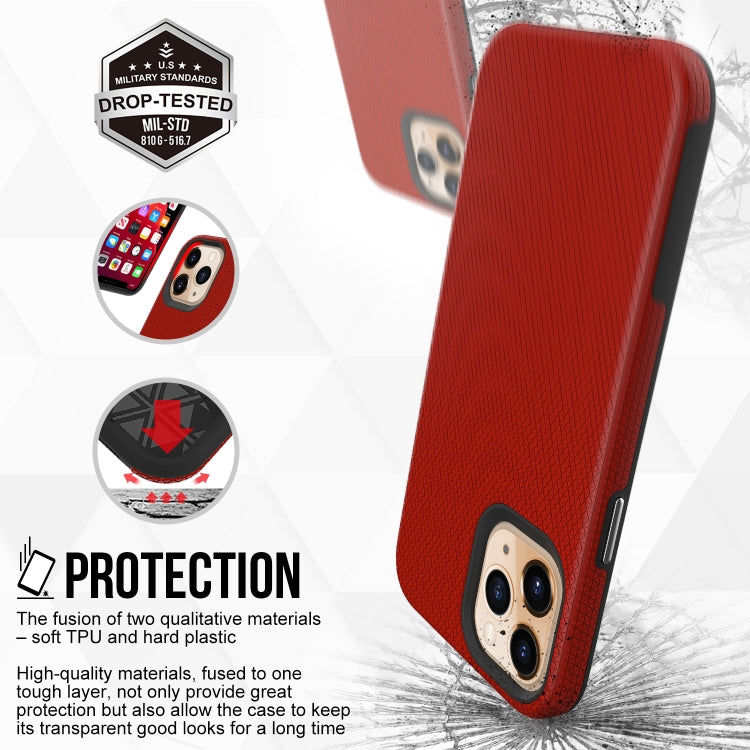 For iPhone 12 Pro Max Triangle Armor Texture TPU + PC Case