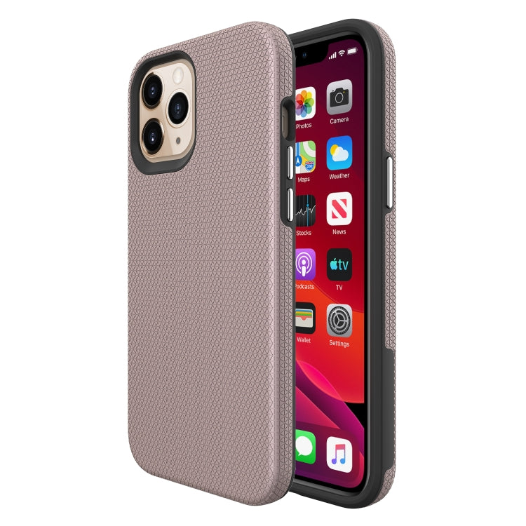 For iPhone 12 Pro Max Triangle Armor Texture TPU + PC Case