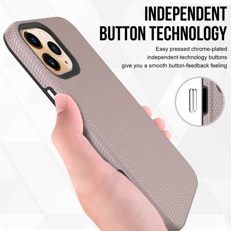 For iPhone 12 Pro Max Triangle Armor Texture TPU + PC Case