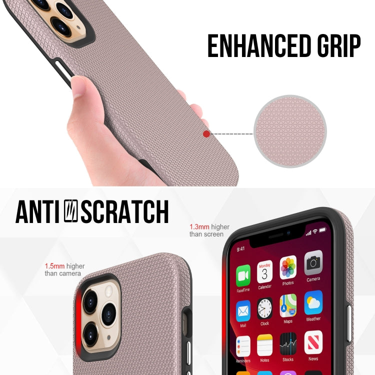 For iPhone 12 Pro Max Triangle Armor Texture TPU + PC Case