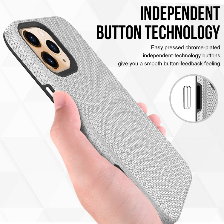 For iPhone 12 Pro Max Triangle Armor Texture TPU + PC Case