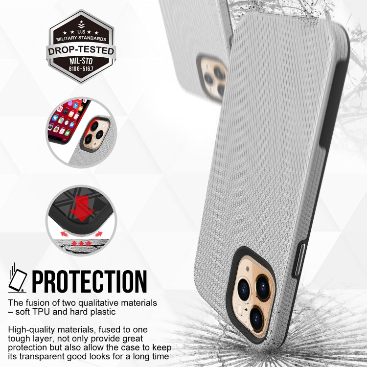 For iPhone 12 Pro Max Triangle Armor Texture TPU + PC Case