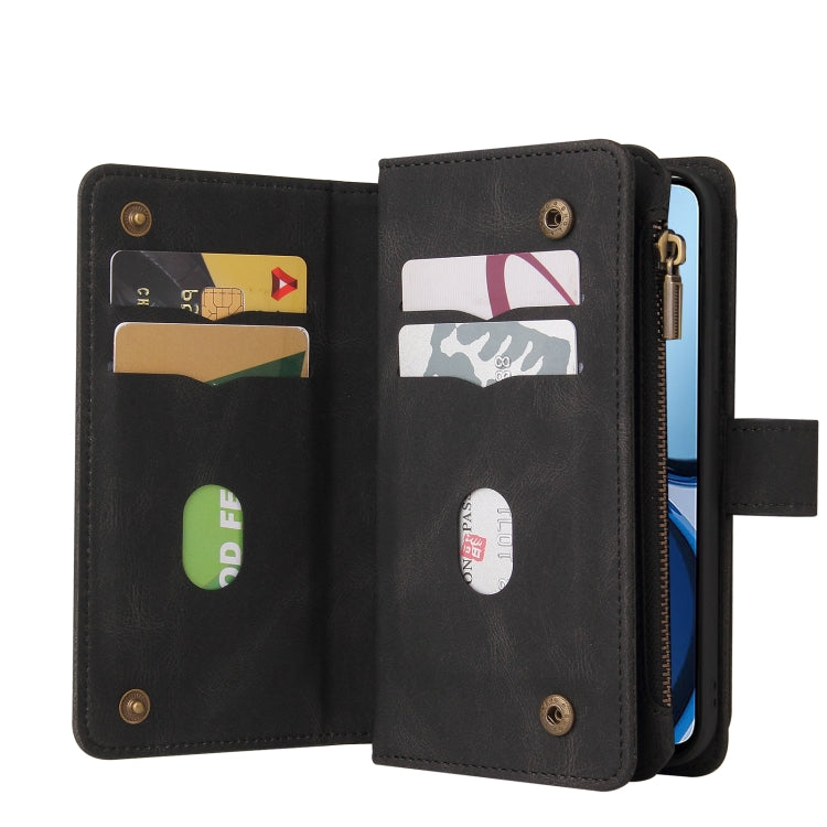 For Realme C63 / C61 / Note 60 Skin Feel Multi Card Slots Zipper Wallet Leather Phone Case