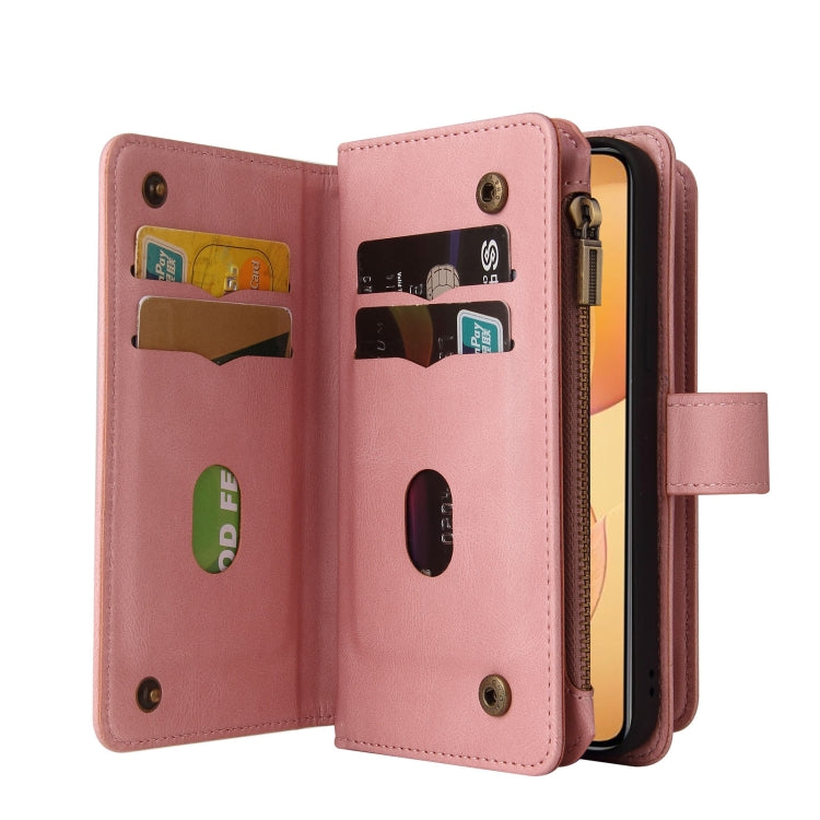 For Xiaomi 14T Pro Skin Feel Multi Card Slots Zipper Wallet Leather Phone Case