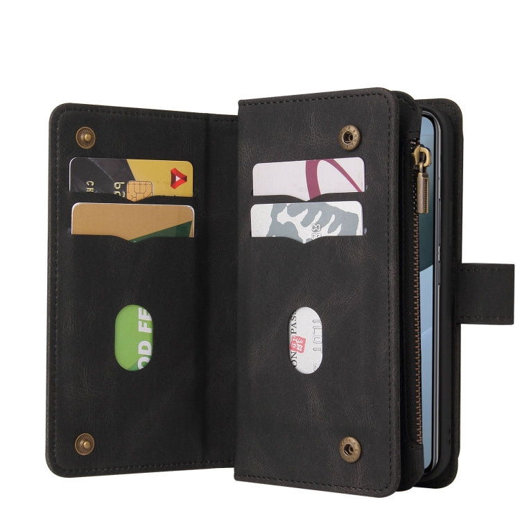 For Xiaomi 14T Skin Feel Multi Card Slots Zipper Wallet Leather Phone Case