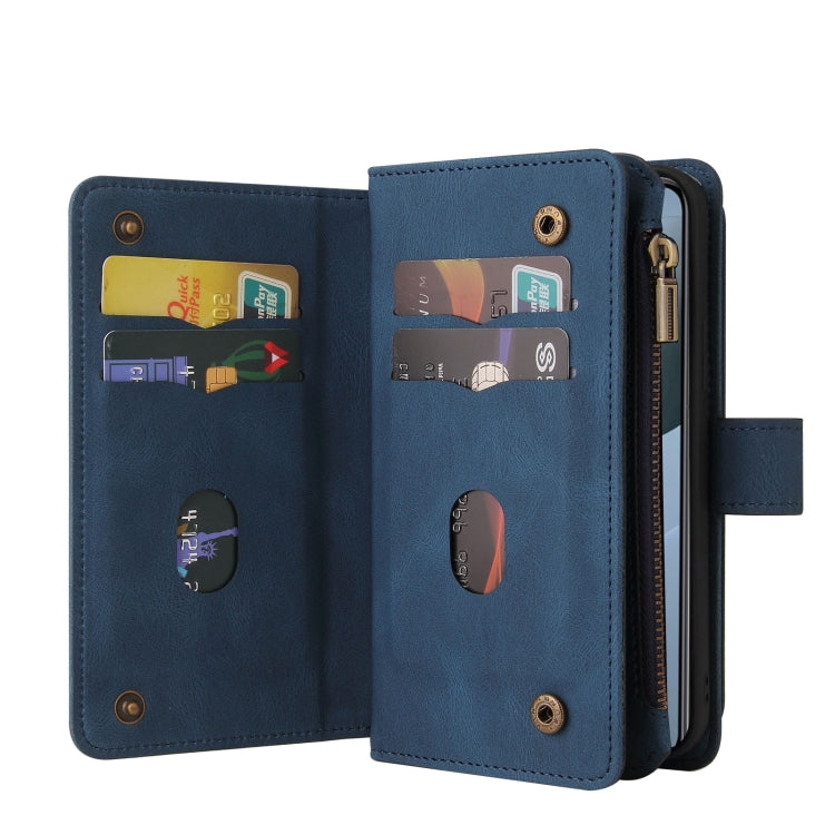 For Xiaomi 14T Skin Feel Multi Card Slots Zipper Wallet Leather Phone Case