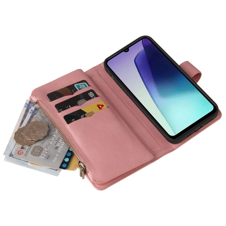 For Redmi 14C 4G Global Skin Feel Multi Card Slots Zipper Wallet Leather Phone Case