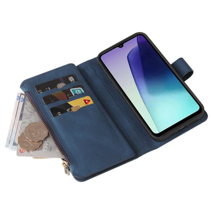 For Redmi 14C 4G Global Skin Feel Multi Card Slots Zipper Wallet Leather Phone Case