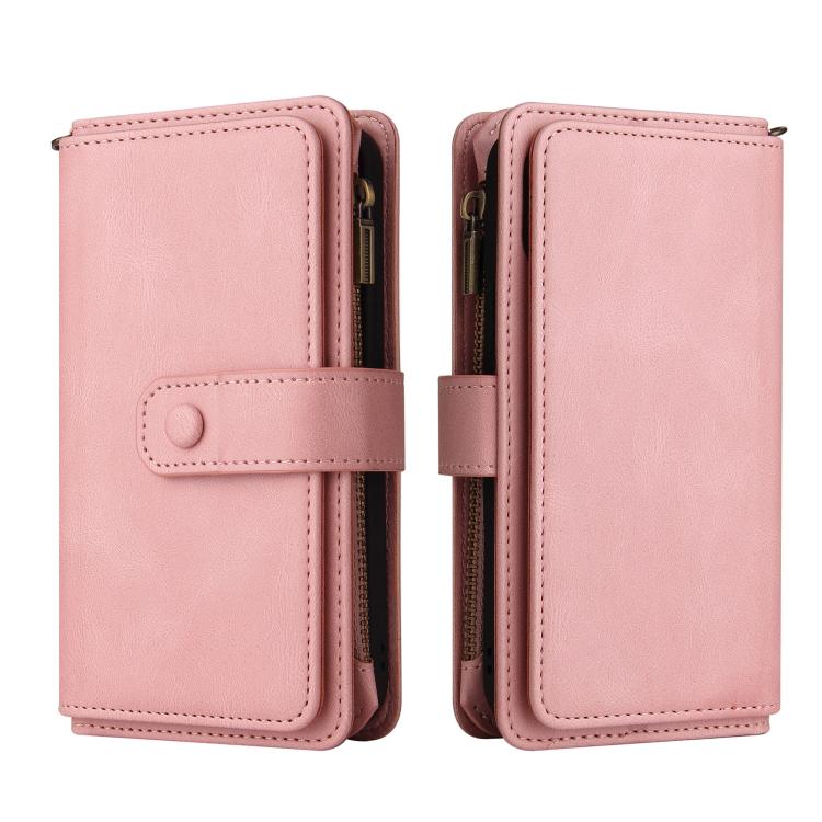 For Honor X8d 4G Skin Feel Multi Card Slots Zipper Wallet Leather Phone Case