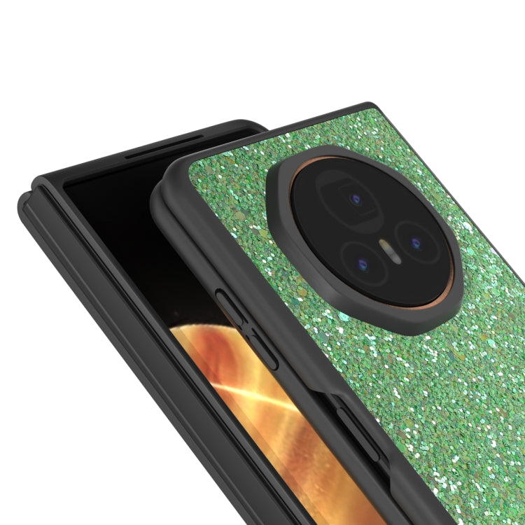 For Honor Magic V3 Black Frame Colorful Glitter Phone Case