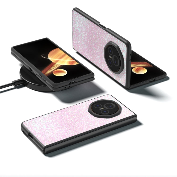 For Honor Magic V3 Black Frame Colorful Glitter Phone Case