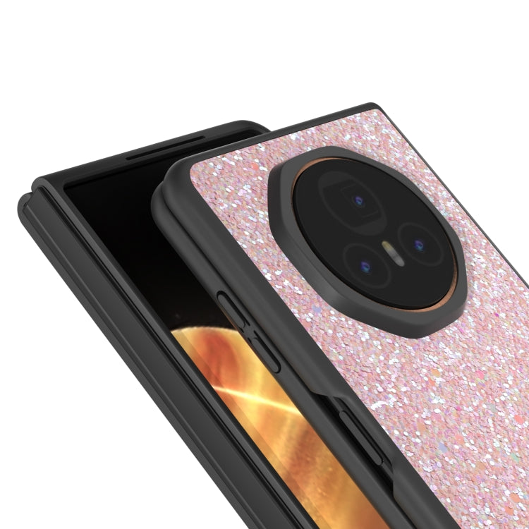 For Honor Magic V3 Black Frame Colorful Glitter Phone Case