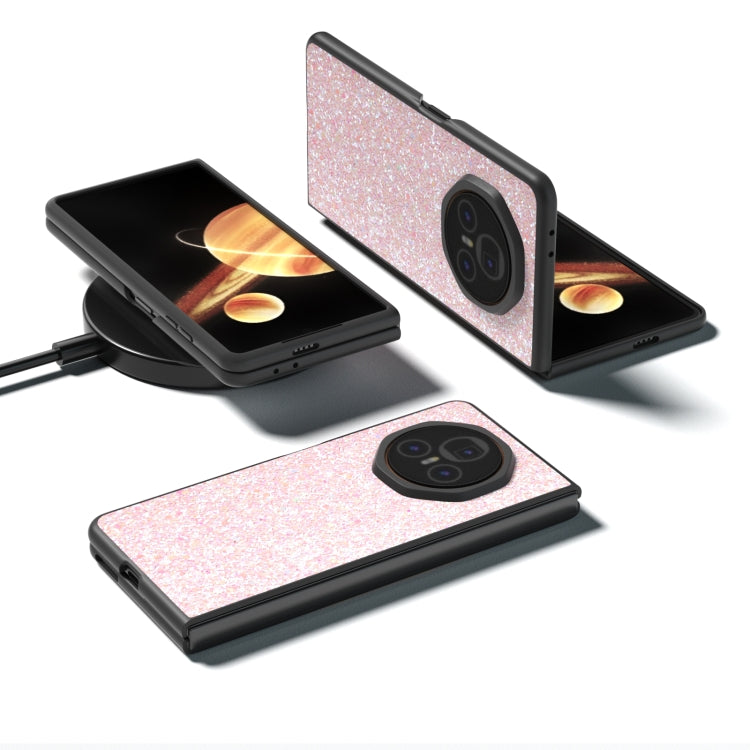 For Honor Magic V3 Black Frame Colorful Glitter Phone Case